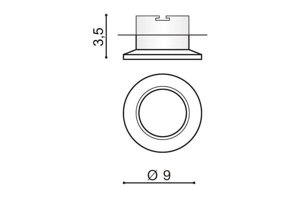 Round Recessed Luminaire White 1*Gu10 Cros
