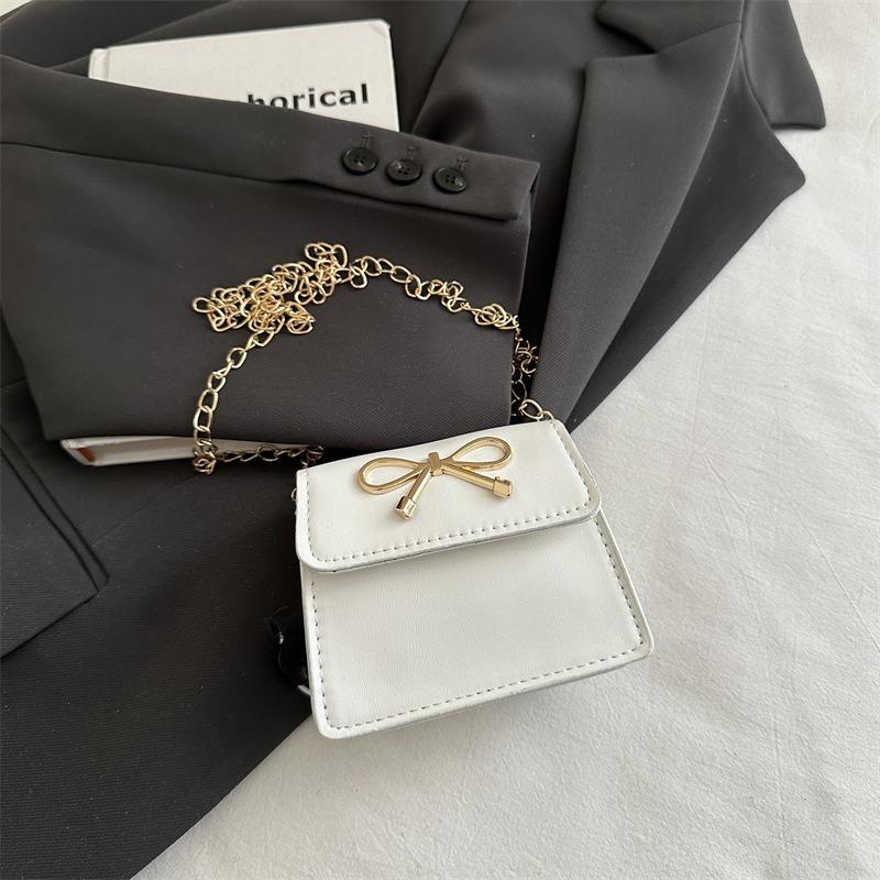 Simple Bow Saddle Bag Women's New Spring and Summer Temperament Shoulder Bag Personalized Fashion Shoulder Messenger Bag