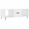VidaXL Table basse Blanc brillant 102x50x40 cm Bois d'ingénierie 829270