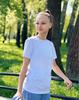 Casual White T-Shirt for Girls – Classic Design & Comfortable Wear, Summer, 6021-1-1 HC