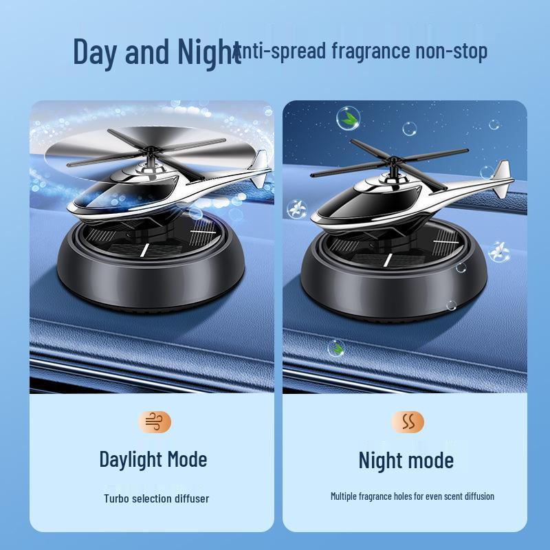 Men's Solar-Powered Car Air Freshener - Long-Lasting Light Fragrance & Interior Ornament