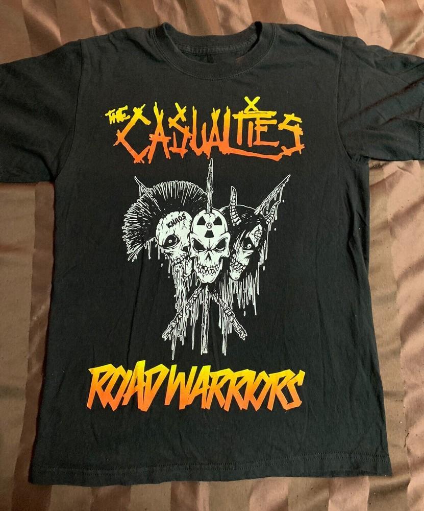 Vtg THE CASUALTIES Band 2012 TOUR Cotton Black Shirt Unisex S-5XL TR692 Unisex T-Shirt XL