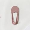 Women's Summer Solid Color Ice Silk Shallow Mouth Invisible Non Slip Cotton Bottom Boat Socks