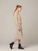 I Holic Cashmere Banded Flare Rib Knit Skirt
