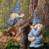 Outdoor Yard Garden Funny Resin Gnome Statue Decoration Decor
