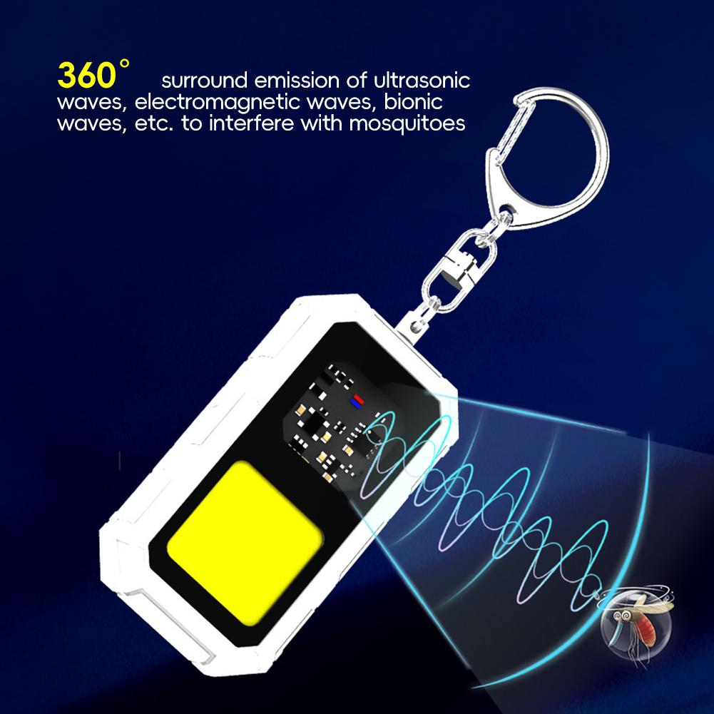 Intelligent Ultrasonic Mosquito Repellent Outdoor Camping LED Lighting With Hooks