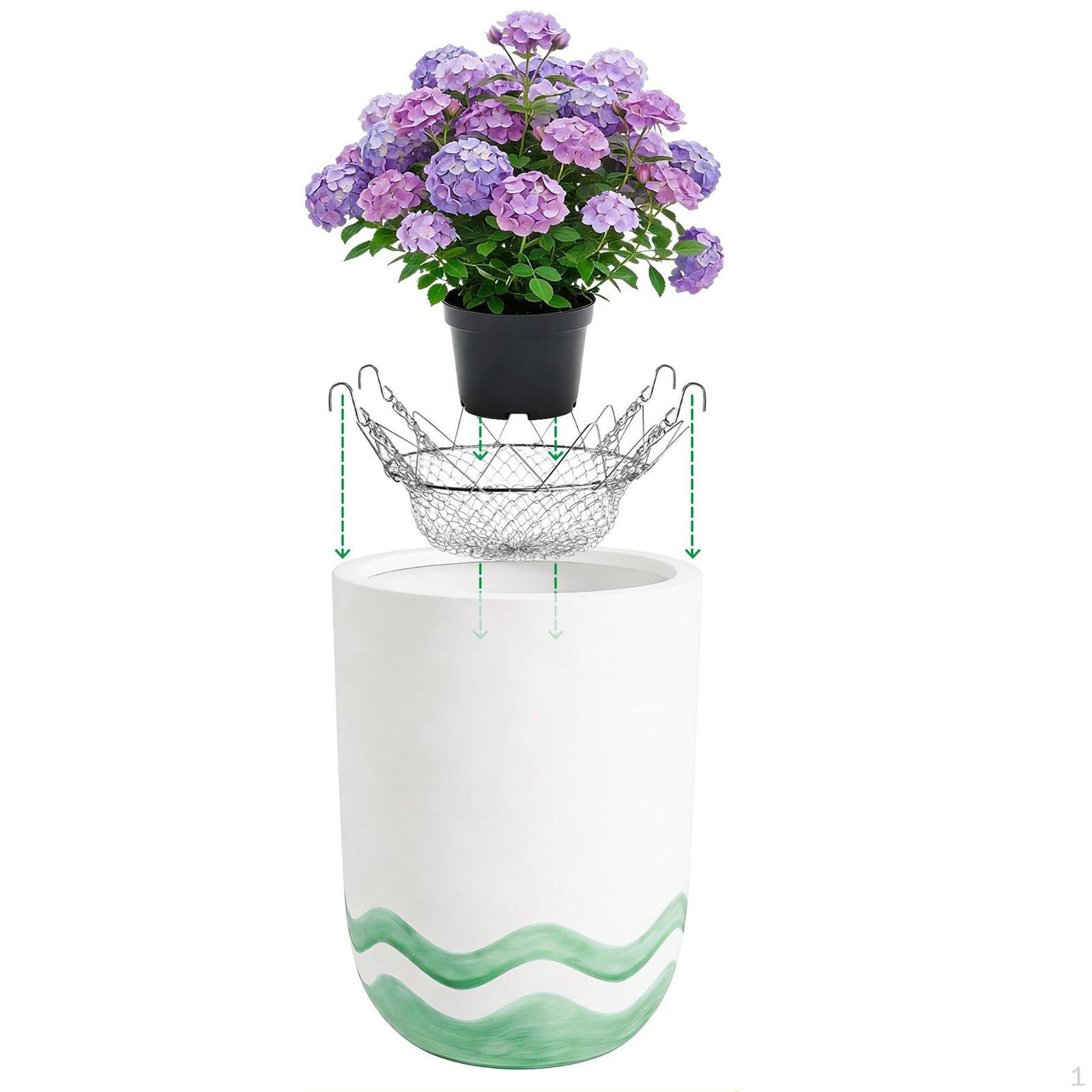 

Adjustable Planter Insert for Pots Chain Pot Fillers Tall Round Planters Interior Height Pad