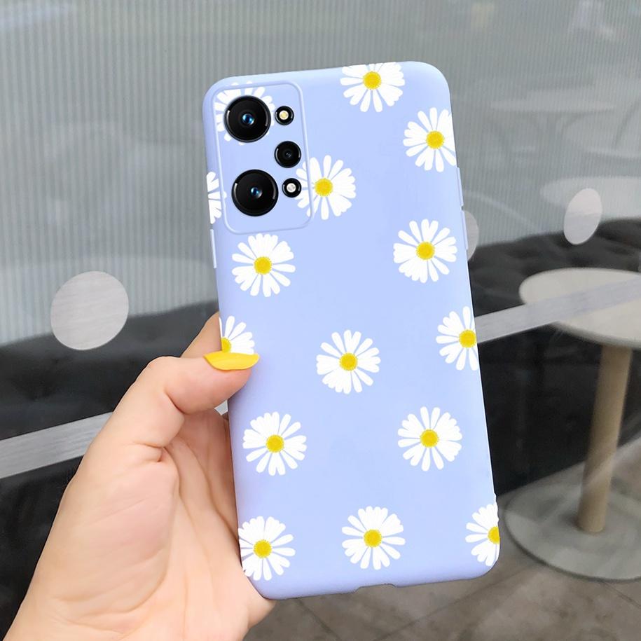 

For Realme GT Neo 2 Case Girls Phone Cover Flower Silicone Soft Case For Realme GT Neo2 Back Cover RealmeGT2 Neo2 3T Q5 Pro Case Realme GT Neo2