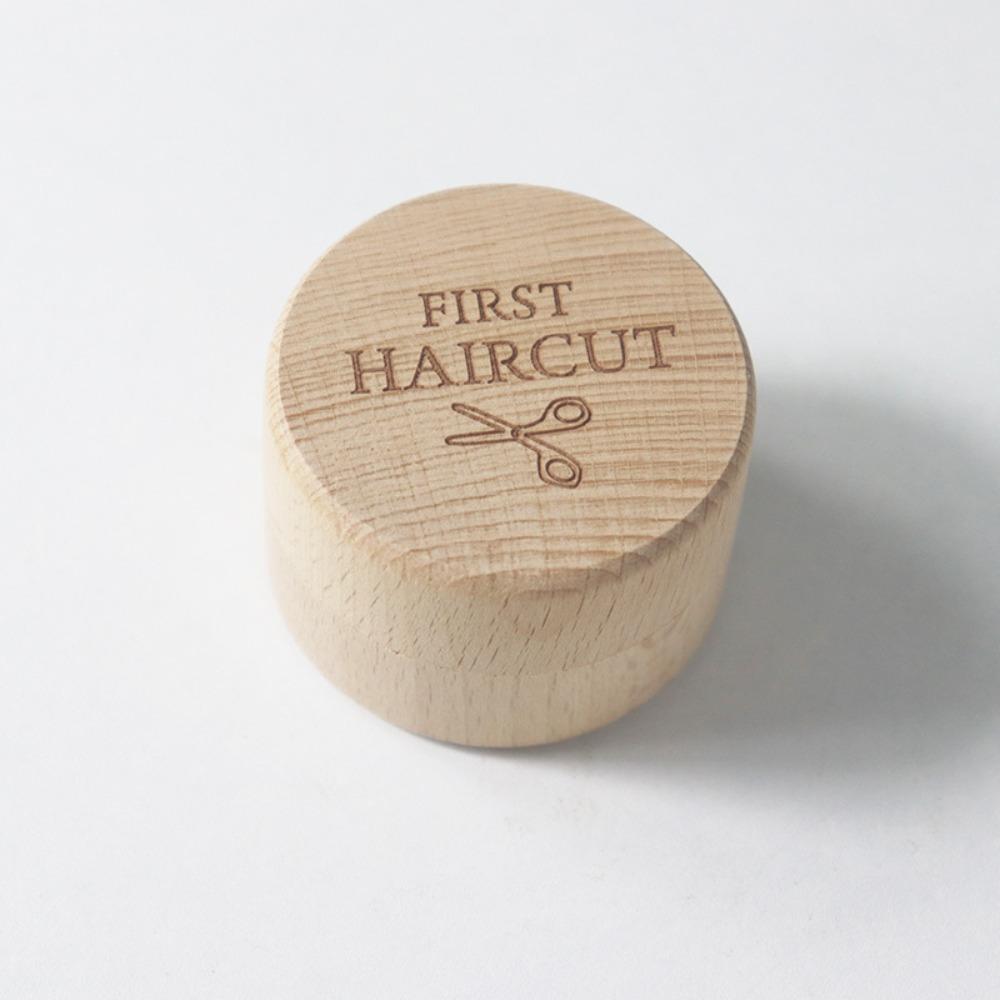 5cm Round Jewelry Box Necklace Organize Primary Teeth Storage Durable Wood Storage Box  Gift Box