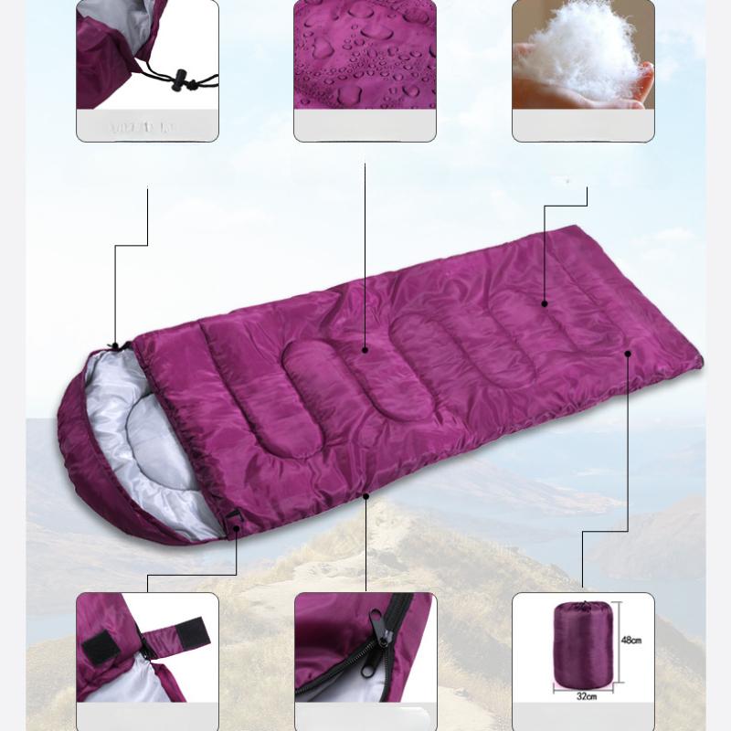 Outdoor Camping Sleeping Bag Hiking Lunch Break Thickened Warm Sleeping Bag Dirt Proof Adult Portable Sleeping Bag