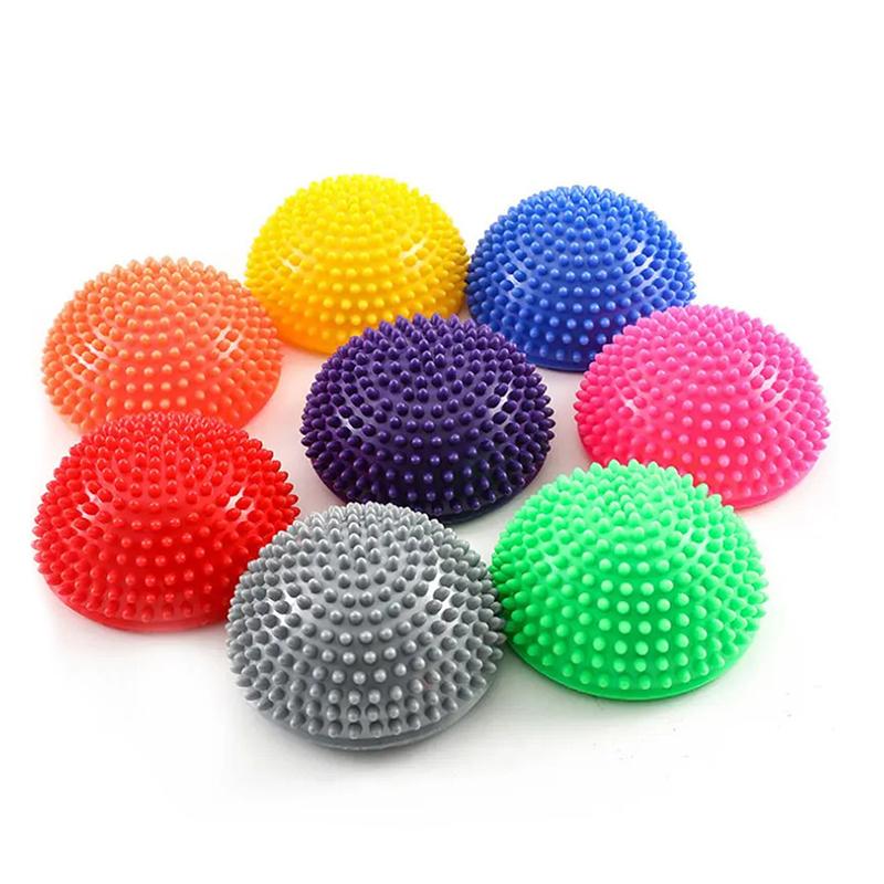 Palla Semisfera Gonfiabile per Massaggio Allenamento Equilibrio Palla Tattile Palla Fitness Trainer Core Antiscivolo per Yoga Pilates Allenamento a Casa