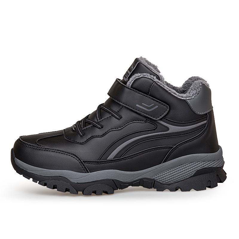 Winter Velvet Warm Cotton Shoes Non-slip and Wear-resistant Medium Walking Shoes Thickened Snow Boots