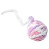 Yarn Ball Cat Toy BiteResistant Knitted Bell NonFading for Cats, Kittens, Indoor Play White