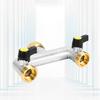 Portable Sturdy Brass Faucet Diverters with Double Water Flows Control for Outdoor Garden Irrigations Systems Use