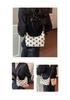 2024 Women's High-End Retro Polka Dot Tote Bag - Large Capacity, Trendy Casual Handheld Underarm Bag