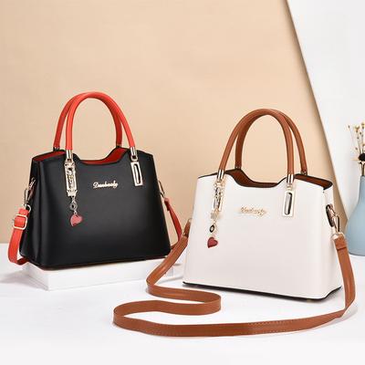 Simple Contrasting Color Women's Handbag Large Capacity Shoulder Bag Women's Bag