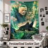 Wall Hanging Tapestry With Custom Name & Text, Kontra K Decorative Tapestry For Bedroom