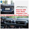 Matte Auto Dashboard Air AC Outlet Vent / Gear Head / Steering Wheel Cover Trim Interior Accessories For Peugeot 508  -
