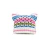 Playful Ear Cat Hand Knitted Beanie Hat For Women Charming Striped Design Perfect For Autumn And Fashion Winter