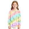 Girls Long Sleeve School Uniform Top Casual Print Shirt for Back to School