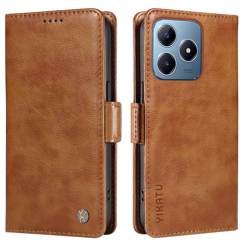 YIKATU YK-007 Dla Realme Note 60x 4G/C63 4G/C61 4G Etui Portfelowe Skórzane Etui na Telefon z Teksturą Liczi