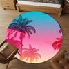 1pc palm trees sunset Round Chair mat office Area Rug - Non-Slip, Floor Mat for Office, Bedroom, and Indoor Decor p127258