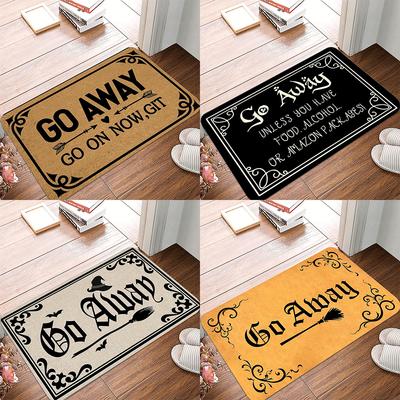 Go Away Welcome Entrance Doormat Home Decor Carpet Indoor Outdoor Floor Mat Living Room Bedroom Bath Kitchen Rug