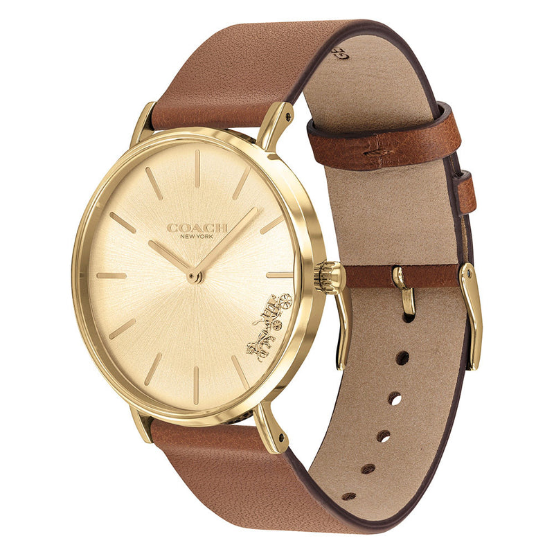 

Coach Perry Brown Leather Ladies Watch - 14503331 коричневый