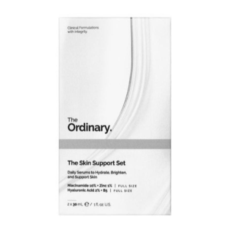 The Ordinary Skin Support Set (Niacinamide 10% + Zinc 1% 30mL, Hyaluronic Acid 2% + B5 30mL)