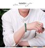 Natural A-Grade Ice-Type Green Jade Round Beads Bracelet for Men & Women