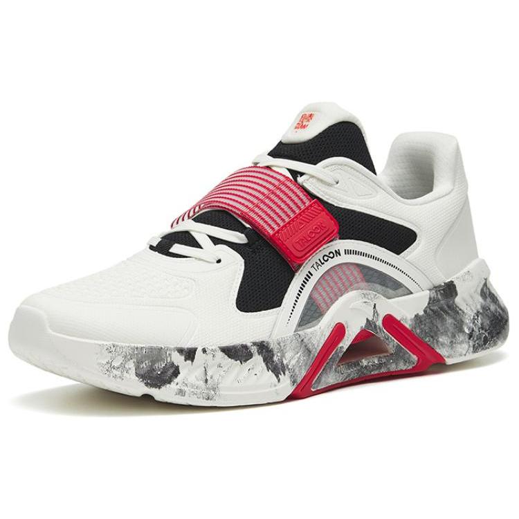 New Anta Variety Training Collection Stable As A Mountain Pro Low Top Training Shoes White Black Red 112247785-5