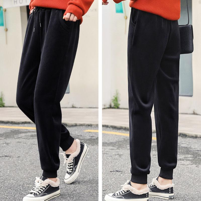 SALSPOR Женские утепленные брюки, теплые зимние кашемировые брюки из ...