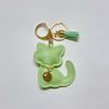 1PC Key Rings Cute Cartoon Gifts For Girls Cat Keychain Fashion PU Leather Key With Tassels Bags Multiple Options Available