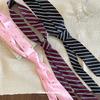 Striped Belt with Jeans, Accessories, Tie, Silk Scarf with Long Ribbon, Streamer, Waist Scarf, Waistband Seal, Waist Decoration.