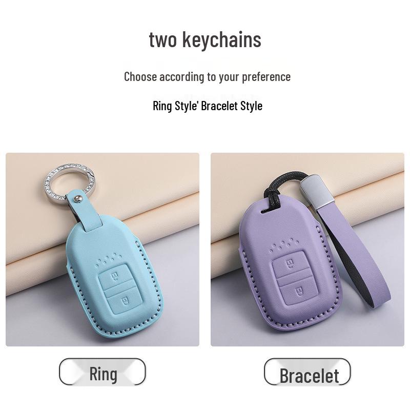 Fits 24 Honda Models: Key Case for CRV, Binhzhi, XRV, XR-V, HR-V, Haoying, Civic, UR-V, Accord, and Lingpai - Textured Purple