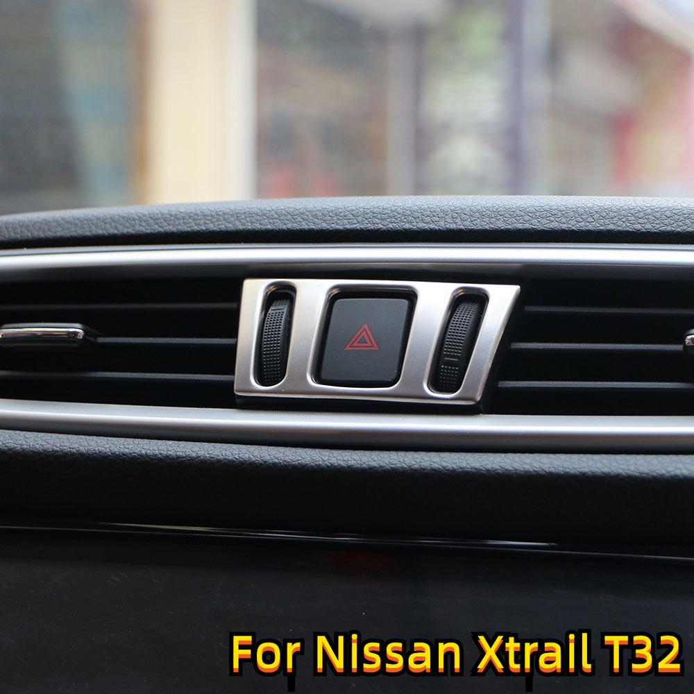 Für Nissan X-trail Xtrail T32 2014-2026 Qashqai J11 2016-2026 Auto Mittelkonsole Lüftungsauslass Einstellknopf Abdeckleiste