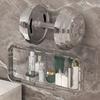 Tissue Box Cover, Cover Napkin Holder, Water Resistant Transparent Wall Mounted Bathroom Storage