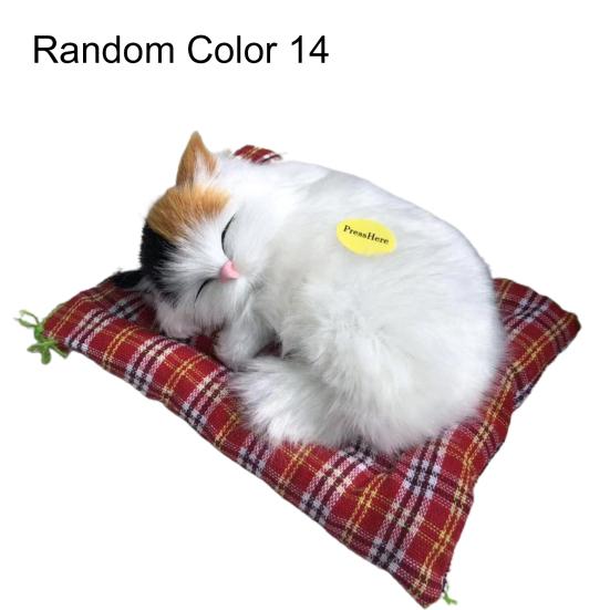 Simulation Mini Cat High Simulation Breathable Birthday Gifts Cloth Pad Plush Cats for Kids