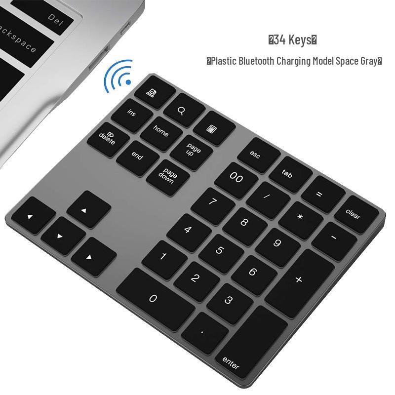 Bluetooth Mini Wireless Keyboard - Silent, Portable, Aluminum Alloy, Compatible with Laptops, iOS, Mac, and External Devices