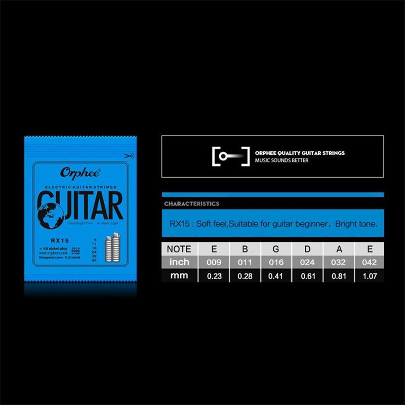 Full Size Strings Electric Guitar Strings Full Set Of 9-42 10-46 11-50 Gauges GZW