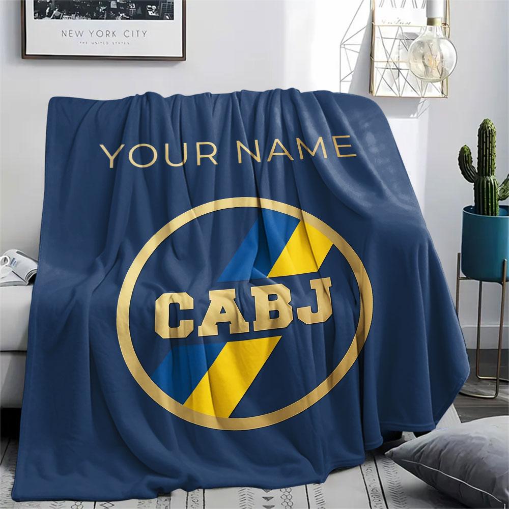 Custom Name,Boca Juniors Printed Flannel Blanket, soft throw for bedroom sofa, washable, Christmas present, great gift.