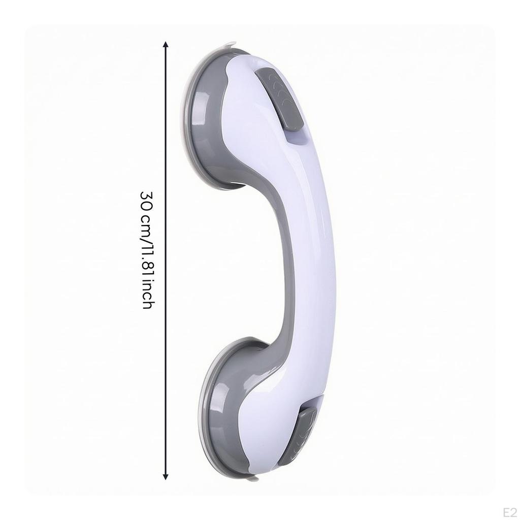 Bathroom Grab Bar with Suction Cups Strong Rail Reliable for Disabled