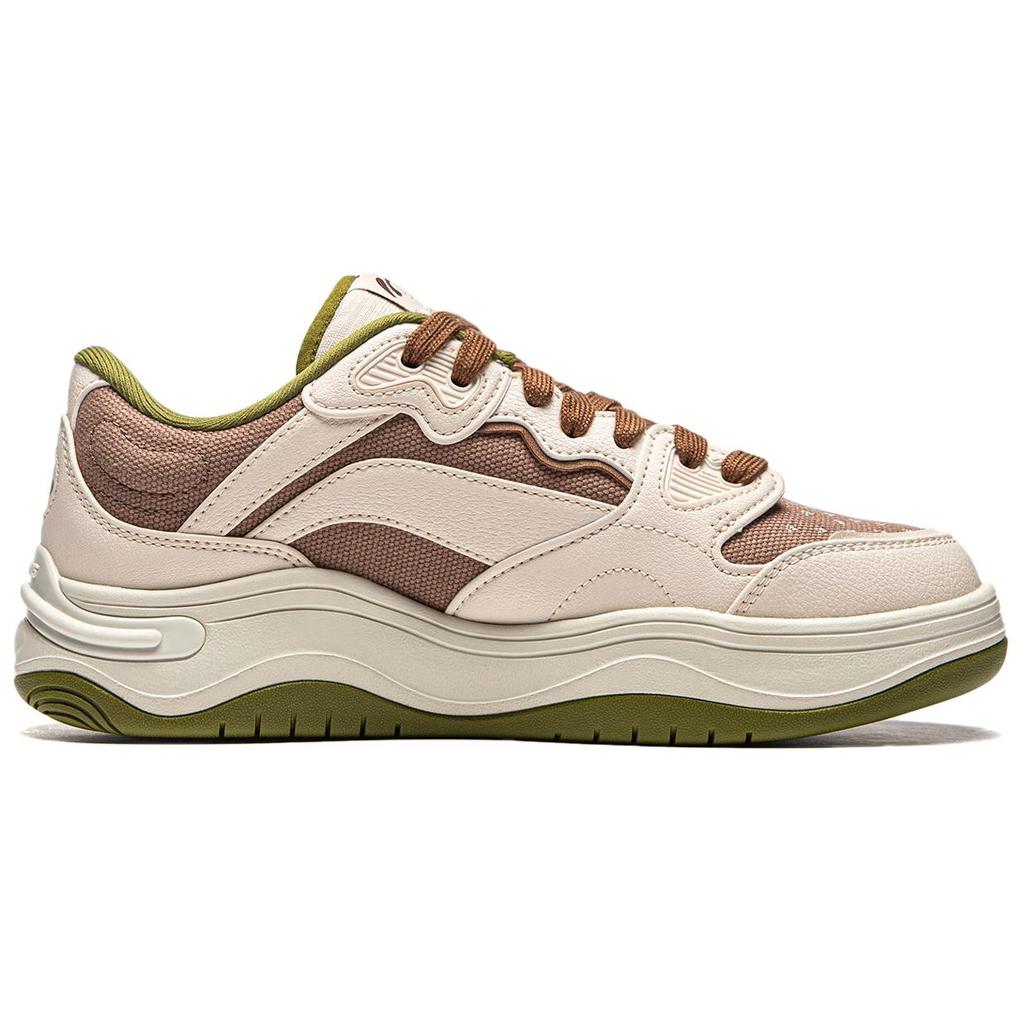 Li Ning Future Flow Classic Comfortable Versatile Retro Shock Absorption Support Durable Non-Slip Low-Top Sneakers Women Sneakers AGCU048-2