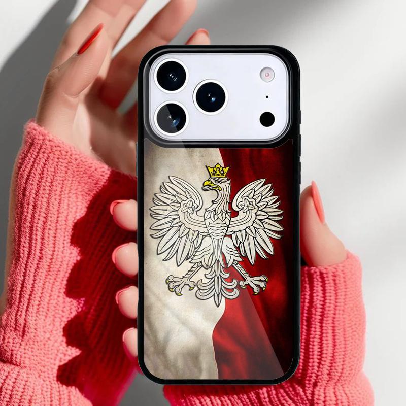 

Poland Polish Flag Phone Case for iPhone 17 Air 16e 15 14 13 Pro Max Back Cover for 12 11 Pro Coque iPhone17 Pro