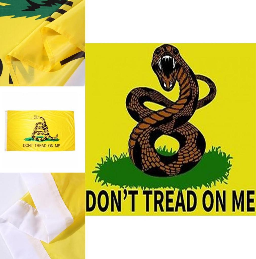 Dont Tread On Me Snake Flag Polyester Fabric Outdoor Display For Patriot Events