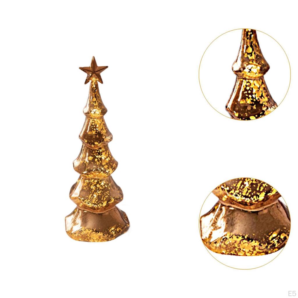 Glas Weihnachtsbaum Figur Licht Dekor beleuchtet Tischplatte