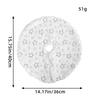 Port of Love Snowflake Mini Christmas Tree Skirt: Cute Star Ornament for Tabletop Tree Base Decoration