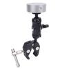 Satellite Clamp Bracket Adapter Set Aluminum Alloy Adjustable Clamp Bracket Kit for Mini for RV Pole Yacht Silver