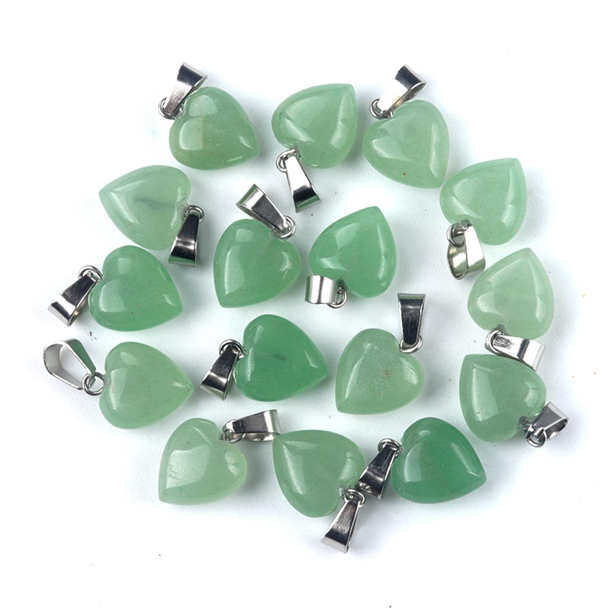 

5 шт./упак. кулон в виде целебного хрустального сердца, натуральный камень, кварц, драгоценные камни, подвески для изготовления ювелирных изделий, ожерелье, браслет, серьги, аксессуары, ремесло 13x13 мм 5Pcs/13x13mm