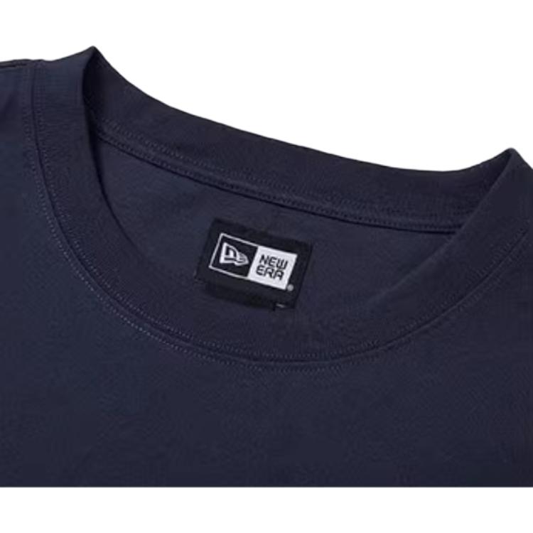 New Era SS24 Skateboard Series Loose Letter Print Crew Neck Short Sleeve T-Shirt Unisex Tops Navy-Blue 14187445